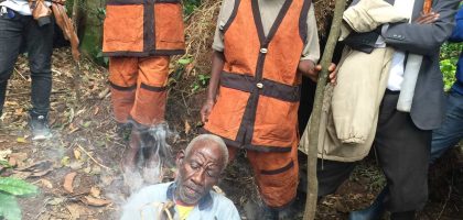 Batwa demonstrating making fire using forest trees on the Batwa Forest Experience_Easy-Resize.com